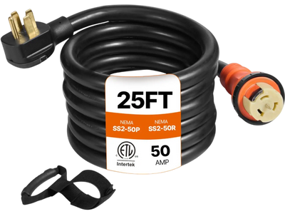 Vevor Generator Cord Heavy Duty 25' 50A 125/250V Extension Cord New