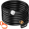 VEVOR 25Ft 50 Amp Generator Extension Cord STW 6/3 + 8/1 Generator Cord 125V 250V Generator Power Cord N14-50P & SS2-50R & CS6364 Twist Lock Connectors Tested to UL Standards