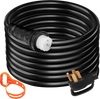 VEVOR 30 FT 50 Amp Generator Extension Cord STW 6/3 + 8/1, 125V 250V Generator Power Cord N14-50P & SS2-50R & CS6364 Twist Lock Connectors