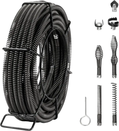 Vevor Drain Cleaning Cable Sectional Sewer Auger 66' x 5/8