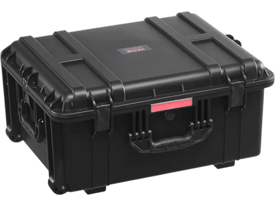 VEVOR Weatherproof Hard Case, Heavy Duty Protective Dry Box Case with Pre-Cut Foam, Wheels & Retractable Pull Handles for Travel, Hunt, Military, Tactical, IP67 Waterproof Case for Cameras(63x50x32)