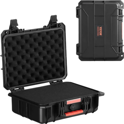Vevor Weatherproof Hard Case Heavy Duty Protective Dry Box with PU Foam Lining 0.56 Cu. Ft. New