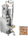 VEVOR Powder Filling and Sealing Machine, 3-200g(0.01-0.44lbs) Automatic Particle Granule Packaging Machine, Stainless Steel, Weighing Filling Sealing, for Coffee Beans, Grains, Tea, Spices, Silver
