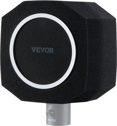 Vevor Microphone Isolation Ball Shield with Dual-Layer Pop Filter New