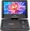 VEVOR Portable DVD Player, 10.1 inch HD Swivel Display Screen, 4 Hours Built-in Rechargeable Battery, Dual Speakers, Support Sync TV/USB/SD Card/CD/DVD, Car Charger, AC Power Adapter, Remote Control