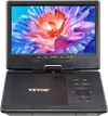 VEVOR Portable DVD Player, 9 inch HD Swivel Display Screen, 4 Hours Built-in Rechargeable Battery, Dual Speakers, Support Sync TV/USB/SD Card/CD/DVD, Car Charger, AC Power Adapter, Remote Control