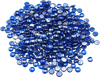 VEVOR Fire Glass, 10LBS/4.5KG High-Temperature Resistant Fireplace Rocks, 3/4-Inch / 19.05 mm Reflective & Smokeless Firepit Glass Beads, High Luster Stone Landscaping for Fire Pit Table, Cobalt Blue