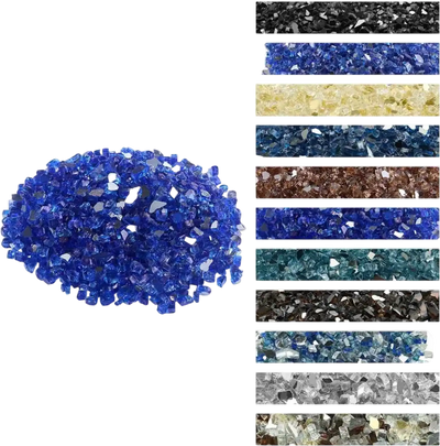 Vevor Fire Glass Cobalt Blue 20 lbs 1/2