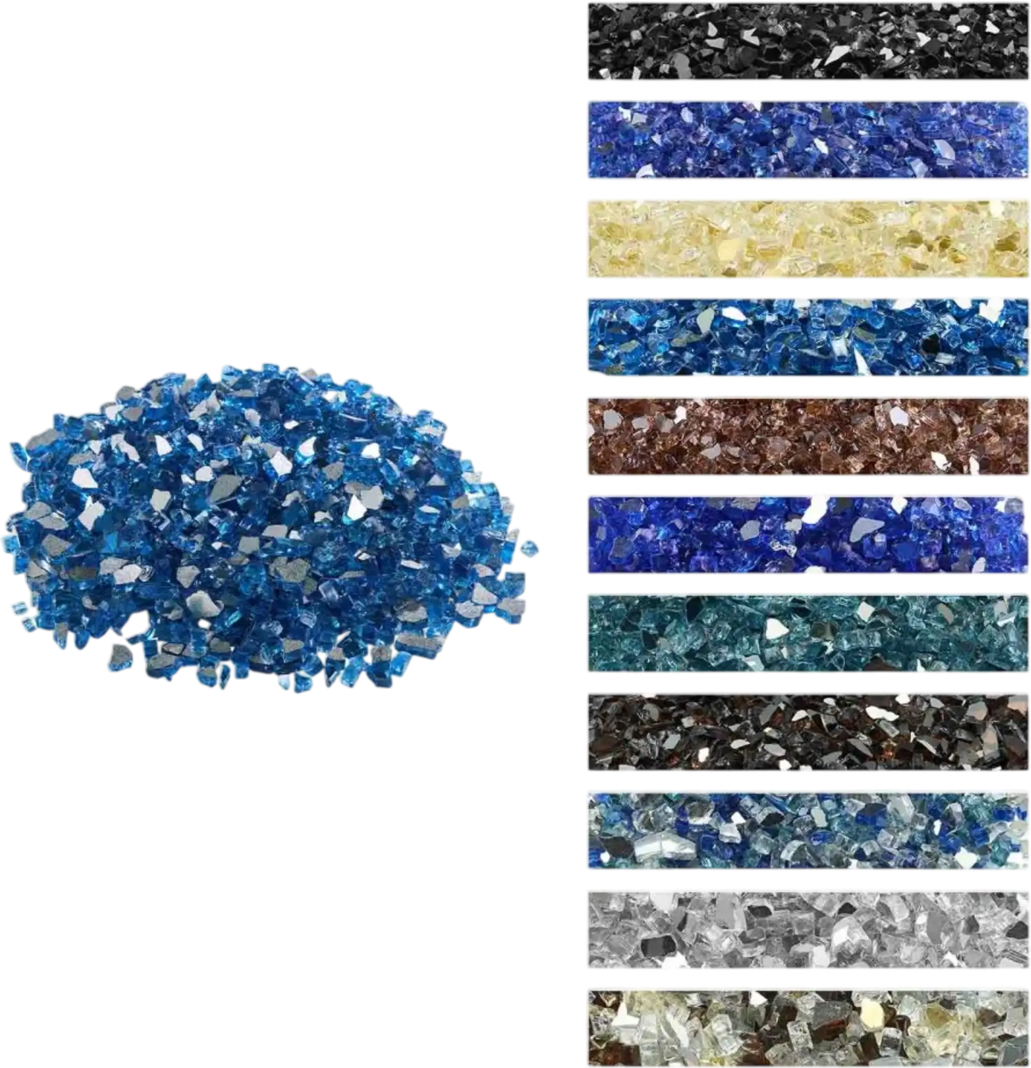 Vevor Fire Glass 10 lbs 1/2