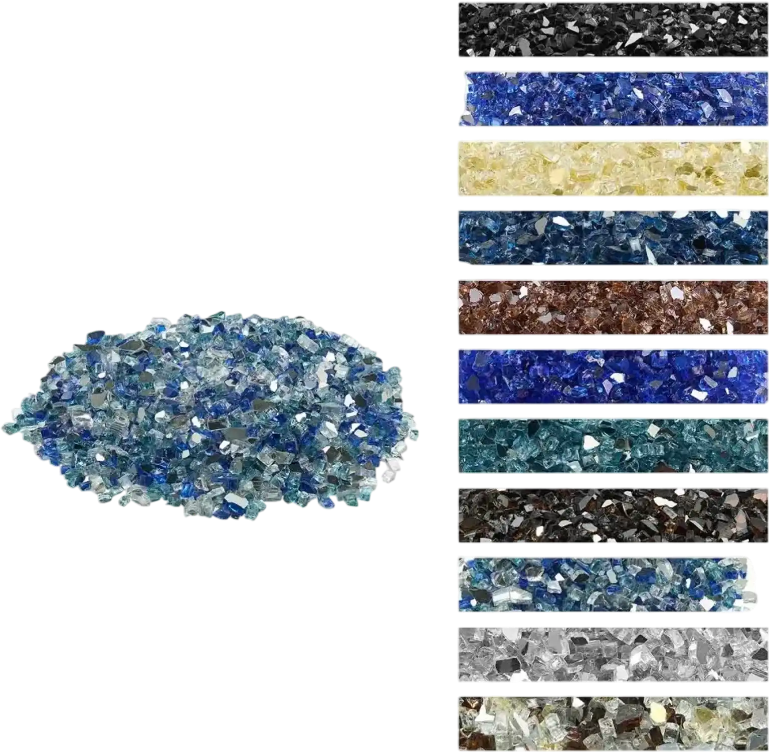 Vevor Fire Glass 10 lbs 1/2
