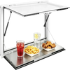 VEVOR Concession Window Folding Shelf 36x36in Aluminum Alloy Service Window, for Food Truck, Up to 85 Degrees, with Awning Door and Drag Hook, Rainwater Resistant