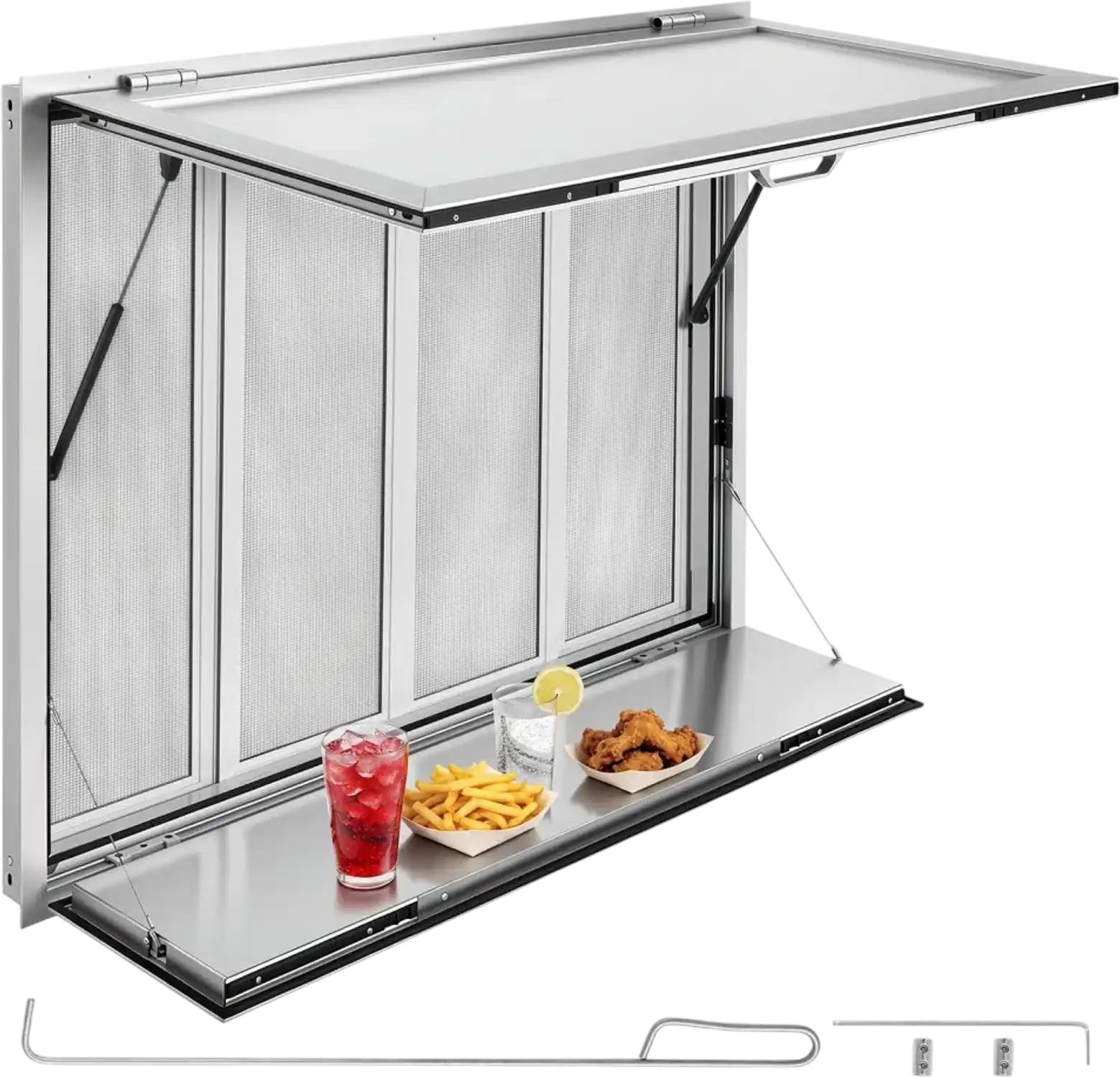 Vevor Concession Window Folding Shelf 48