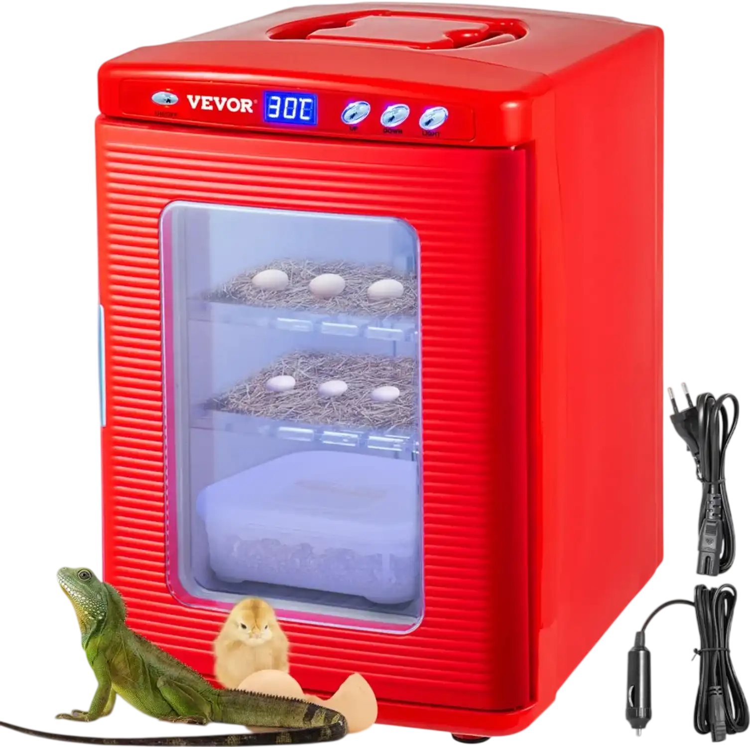 Vevor Reptile Incubator 25L Digital Egg Incubator 5-42°C for Small Reptiles New