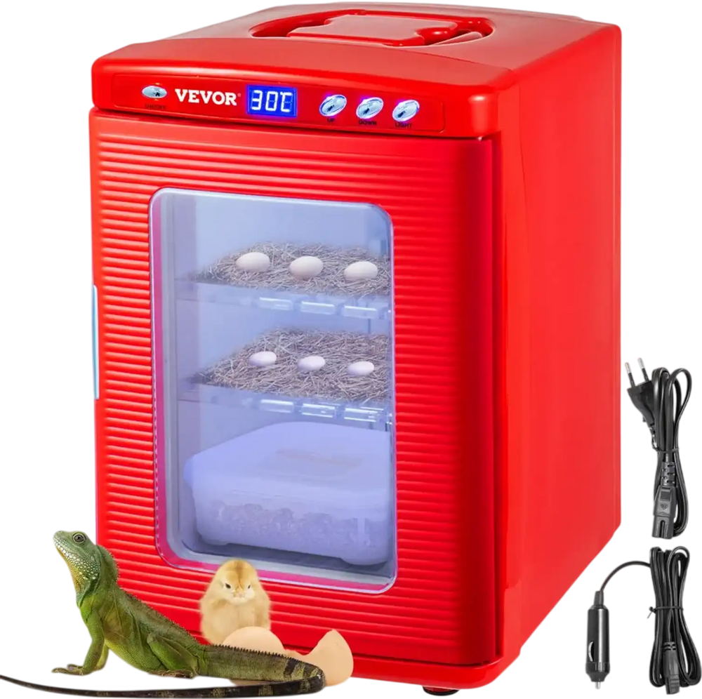 VEVOR Reptile Incubator 25L Digital Egg Incubator 5-42°C for Small Reptiles
