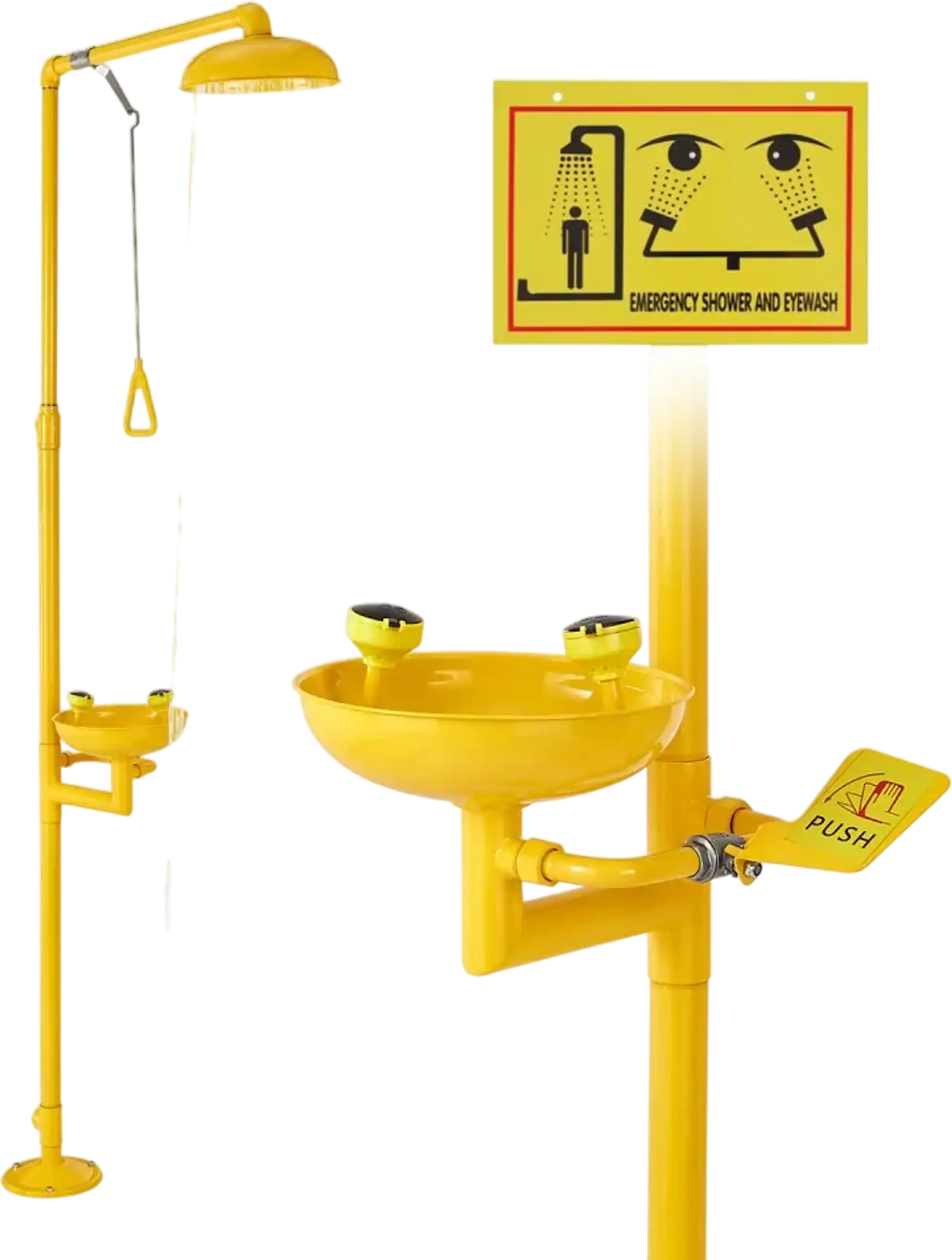 Vevor Eye Wash Station Emergency Shower Eyewash Combination New