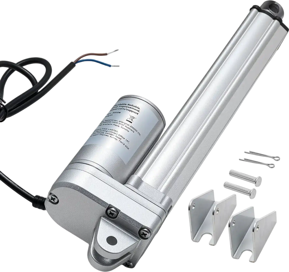VEVOR 12V Linear Actuator, 8 Inch IP65 Waterproof Linear Actuator, 675lbs/3000N 0.2"/s Motion Actuators with Mounting Bracket for Outdoor Use