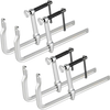 VEVOR Bar Clamps for Woodworking, 4-Pack, 12" Opening, 4.72 in Throat Depth, 1200 lbs Load Limit, Sturdy Steel Forging and Casting, with Swivel Jaw and T-Handle, for Wood Working and Metal Working