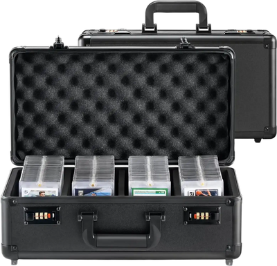 Vevor Graded Card Storage Box 4-Slot Sports Card Carrying Case New