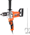VEVOR Drill Mixer, 5/8 inch Corded Electric Drill Mixer Set, 0-750RPM 5.63A Mixing Drills, Mixing Drills Machine with D-Handle for Drilling & Blending, Handheld Cement Mixers for Fodder, Paint, Cement