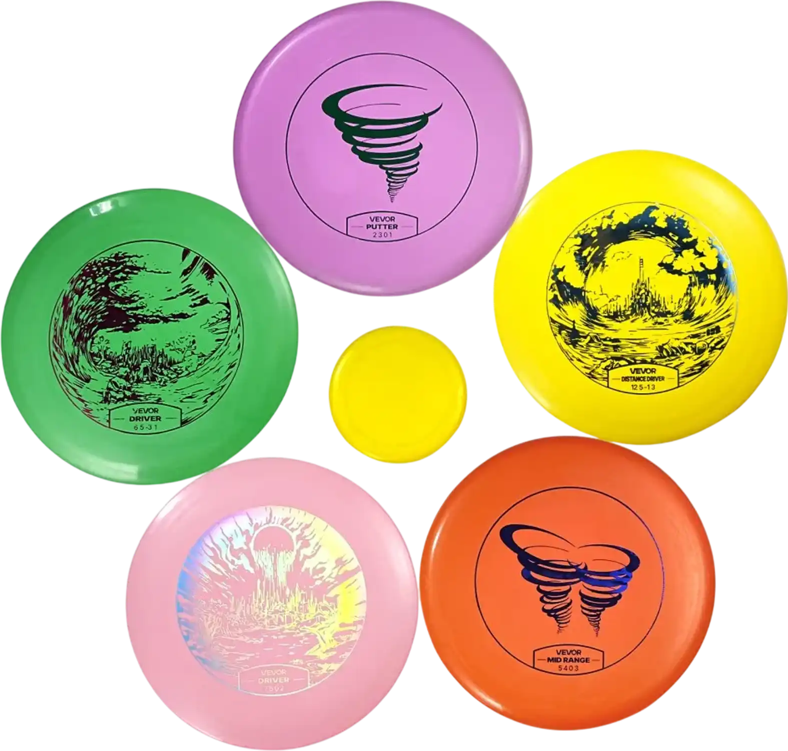 Vevor Disc Golf Set Beginners Flying Discs with Mini Marker New