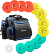 VEVOR Disc Golf Set, 12 PCS Flying Discs for Beginners, Disc Golf Starter Set, with Putter, Mid-Range, Driver, Including Mini Marker, Portable Backpack, for Outdoor Backyard, Lawn, Beach, and Park
