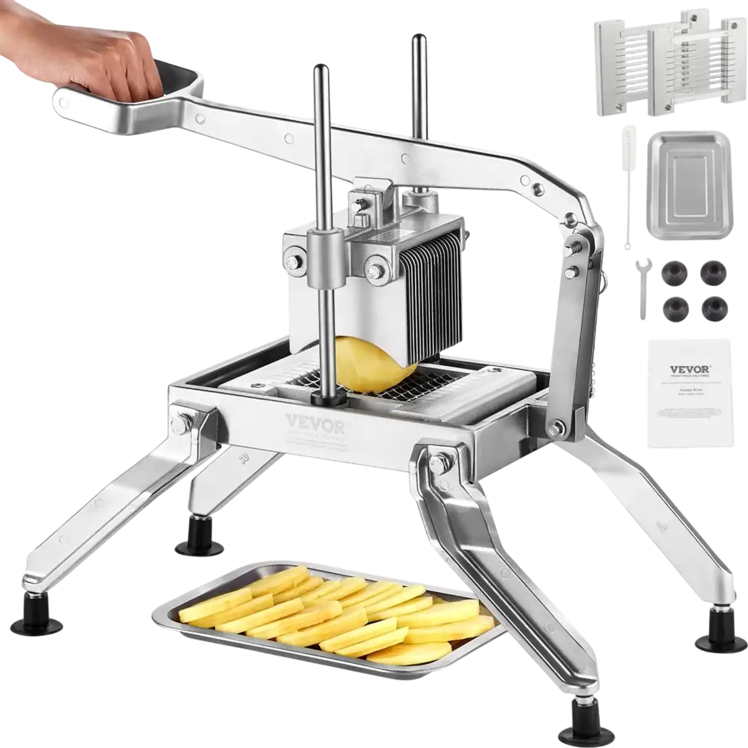 Vevor Vegetable Slicer Commercial Manual Tomato Cutter with 1/4