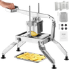 VEVOR Commercial Vegetable Slicer, 1/4 and 1/2 inch Tomato Slicer, Stainless Steel and Aluminum Alloy Vegetable Cutter Slicer, Manual Tomato Slicer with Non-slip Feet, for Tomatoes, Onions, Potatoes