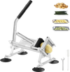 VEVOR Commercial Vegetable Slicer, 1/4 inch Fruit Slicer, Stainless Steel and Aluminum Alloy Vegetable Cutter Slicer Machine, Manual Slicer with Non-slip Feet, for Radishes, Onions, Potatoes, Lemons