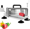VEVOR Commercial Tomato Slicer, 1/4 inch Tomato Cutter Slicer, Stainless Steel Heavy Duty Tomato Slicer Machine, Manual Tomato Slicer with Non-slip Feet, for Cutting Tomatoes, Cucumbers, Bananas
