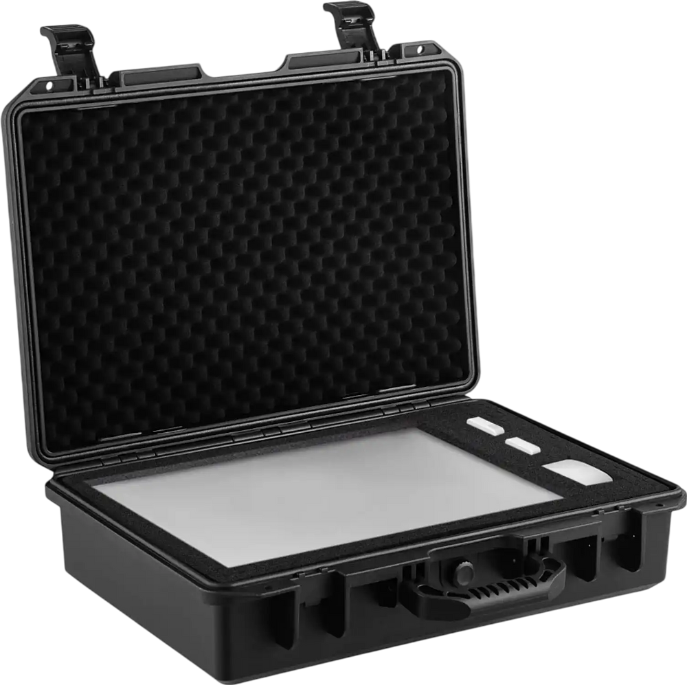 VEVOR Waterproof Hard Case, 19 x 14 x 5 Inches, with Customizable Foam, Portable Protective Hard Camera Case, Shockproof for Laptop, Pistol, Camera, and More, Black