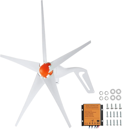 Vevor Wind Turbine Generator 500W 12V 5-Blade Kit with MPPT Controller New