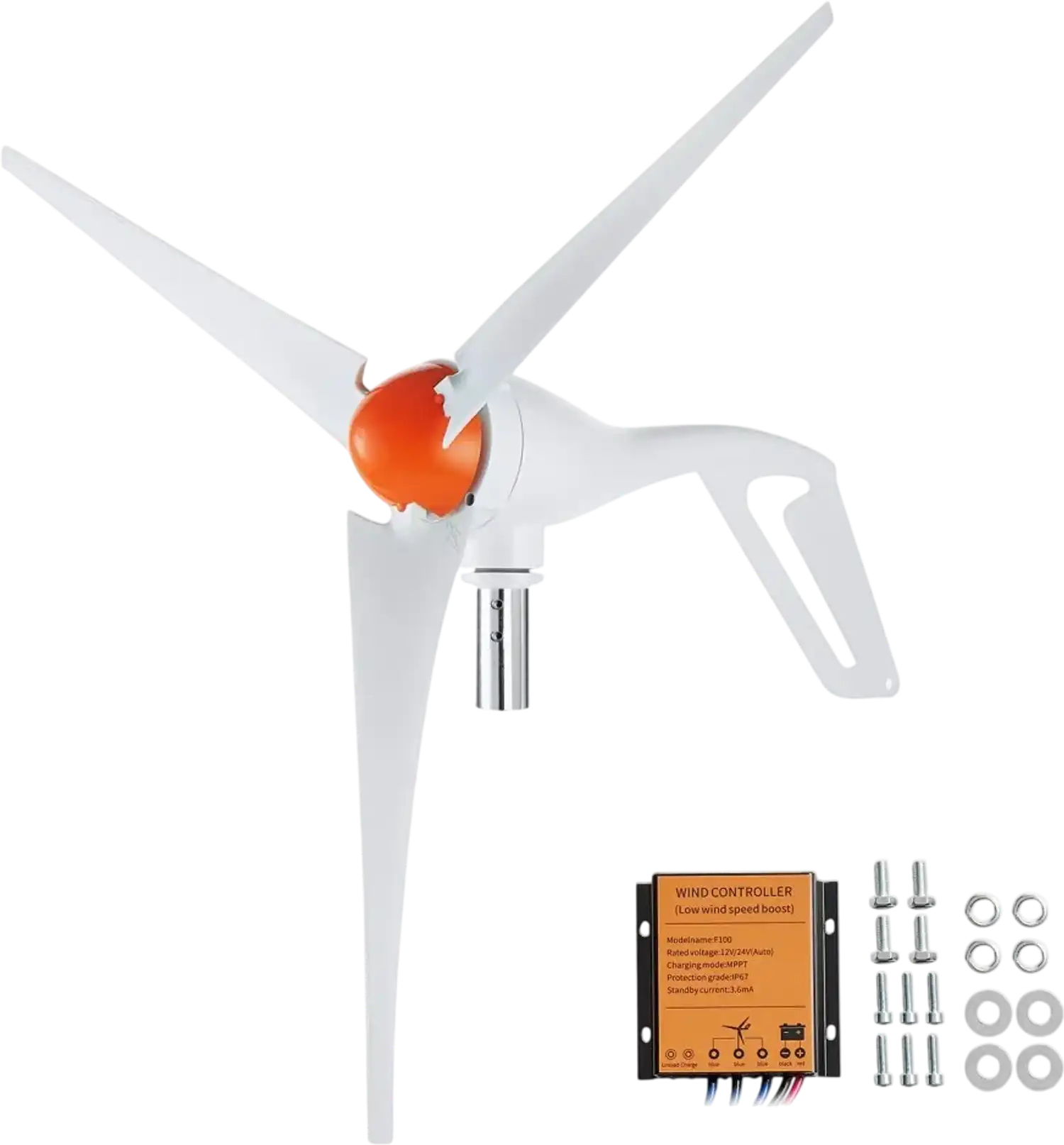 Vevor Wind Turbine Generator 500W 12V 3-Blade Kit with MPPT Controller New