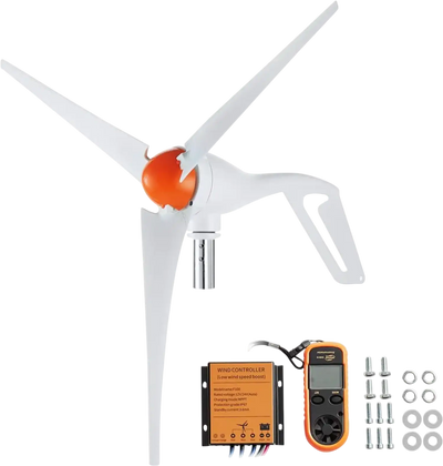 Vevor Wind Turbine Generator 500W 12V 3-Blade Kit with Anemometer New