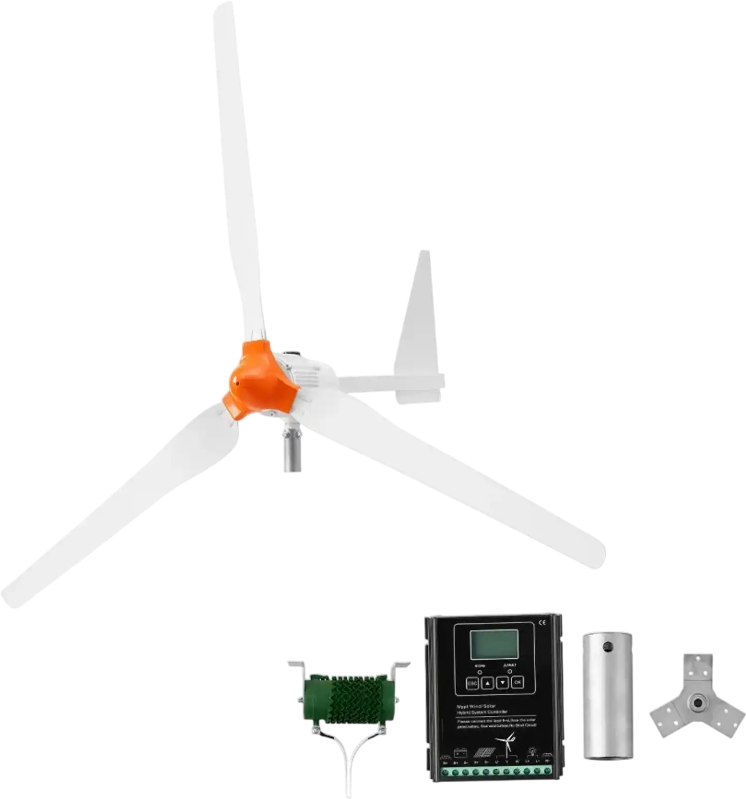 Vevor Wind Turbine Generator 1500W 24V 3-Blade Kit with Wind/Solar Hybrid Controller New