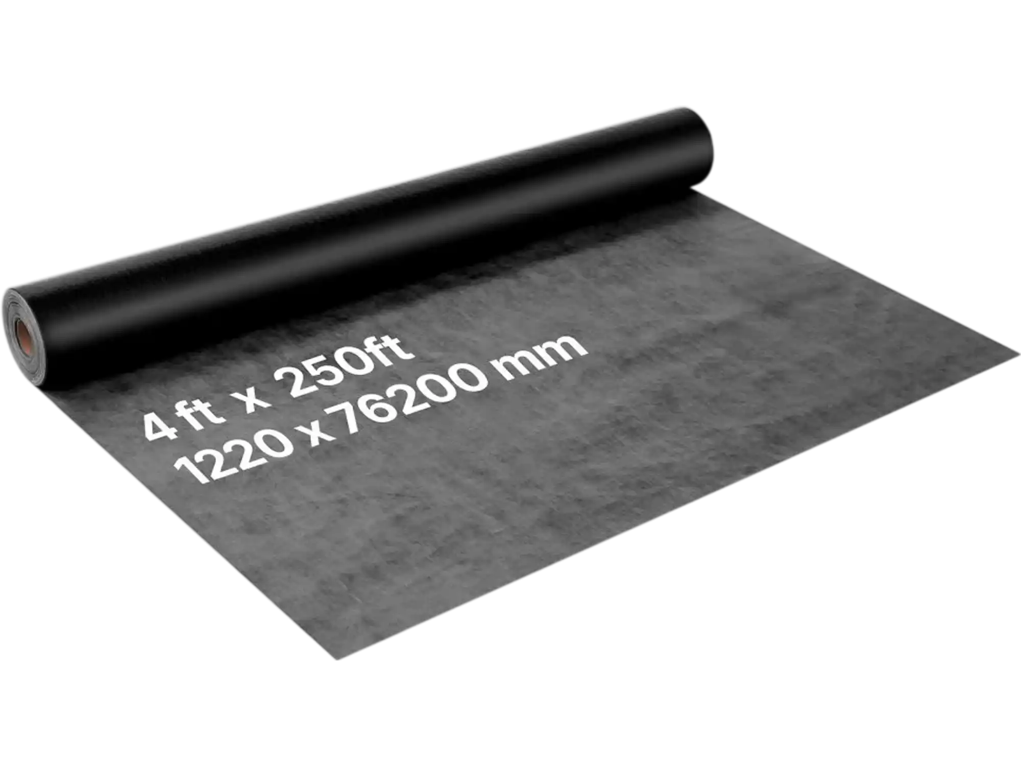 Vevor House Wrap 4' x 250' 0.17 mm Black Vapor Barrier New