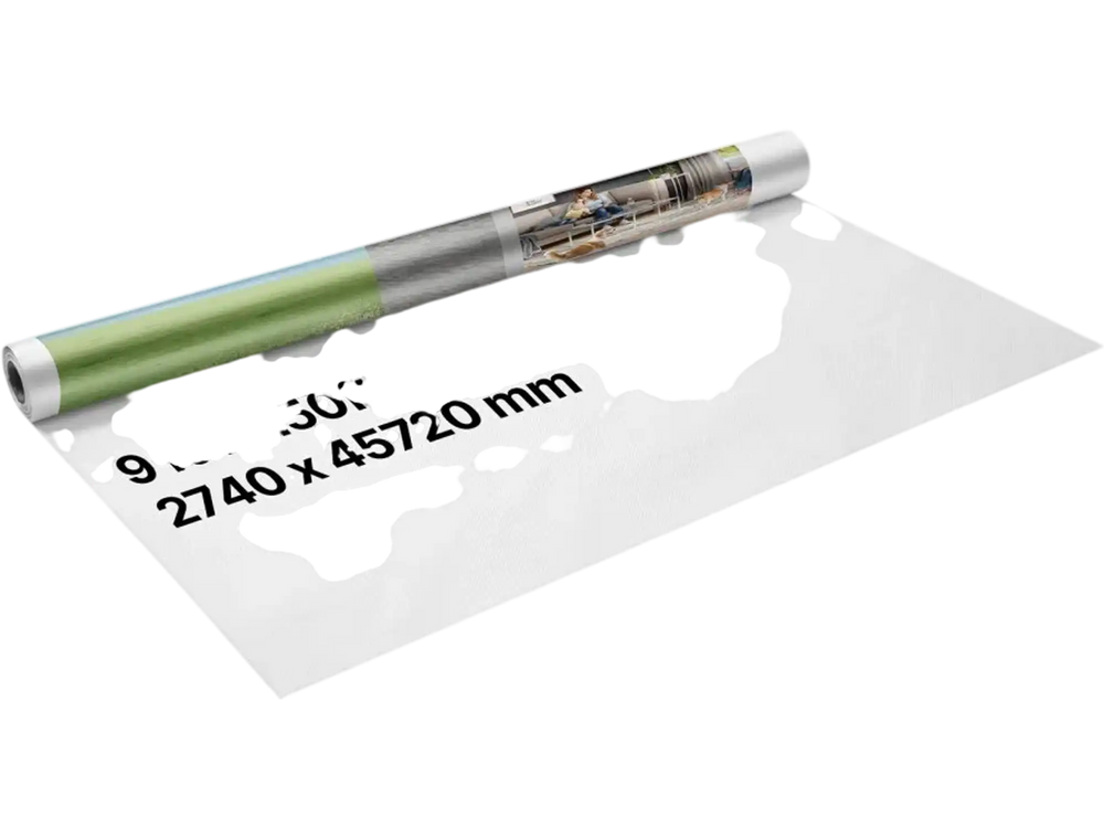 VEVOR House Wrap, 9 x 150 ft, 0.13 mm Thick Vapor Barrier, Heavy Duty Plastic Sheeting for Tear-resistant, Drop Cloth Vapor Barrier Covering for Residential & Commercial Construction, White