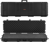 VEVOR Hard Rifle Case, Lockable Rifle Case with Detachable XPE Foam, 50 in Gun Storage with Wheels, IP67 Waterproof & Dustproof Pistol Storage Cases for Rifles, Shotguns, Airsoft Guns, Black