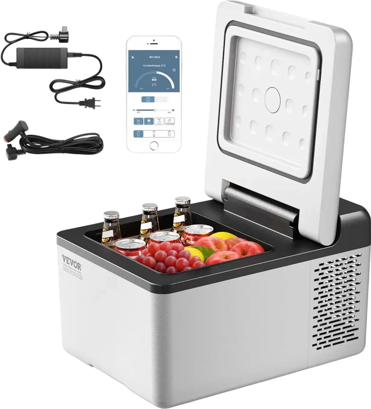Vevor Car Refrigerator Portable 10 Qt Compressor Cooler Freezer New
