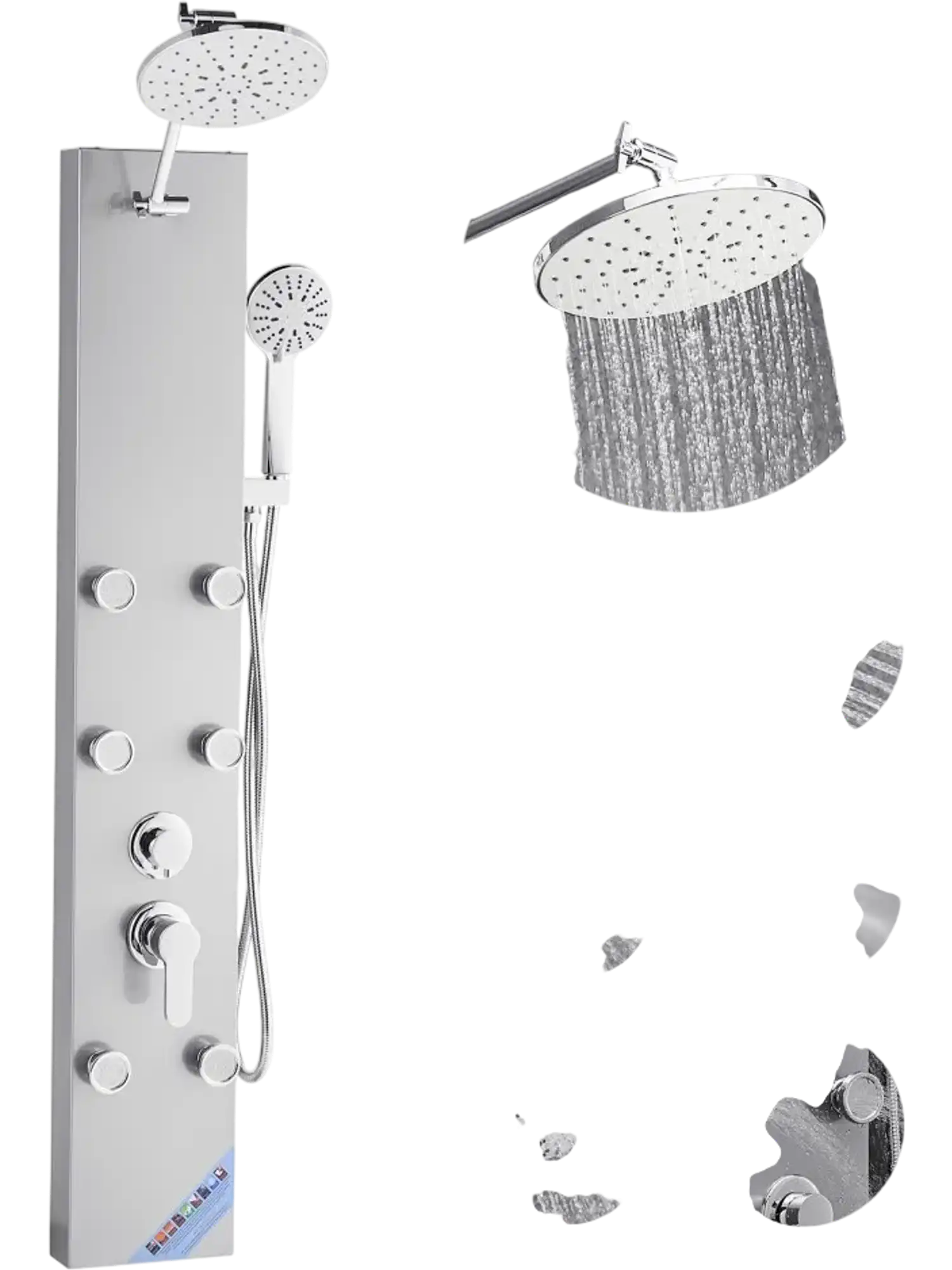 Vevor Shower Panel Tower System Rainfall Head 49