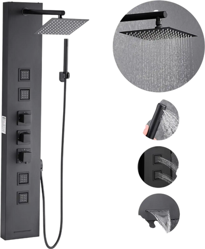Vevor Shower Panel Tower System Rainfall Shower Head 49