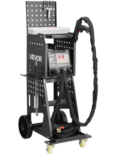VEVOR Stud Welder Dent Repair Kit & Welding Cart, 3KW Spot Welder with 2 Welding Guns and 7 Modes, 110V Auto Body Spot Welding Dent Repair Machine for Steel Panel Repair