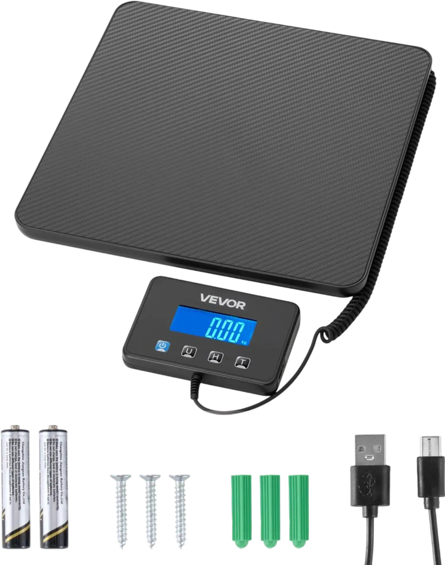 Vevor Shipping Scale Digital Postal Scale 440 lbs Dual Accuracy LCD New