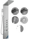 VEVOR Shower Panel System, 4 Shower Modes Shower Panel Tower, Rainfall, Waterfall, 5 Full Body Massage Jets and 3-Setting Handheld Shower Head with 59" Hose, Stainless Steel Wall-Mounted Shower Set