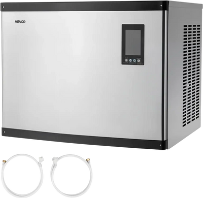 VEVOR Commercial Ice Maker Machine - Head, 1000 Lbs/Day Stainless Steel Ice Machine with Scheduled Ice-Making, Self-Cleaning, Adjustable Thickness, Ideal for Restaurant Bar Cafe Hotel - Head Only