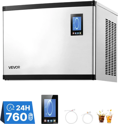 Vevor Ice Maker Commercial 760 lbs/24H Stainless Steel Head Only New
