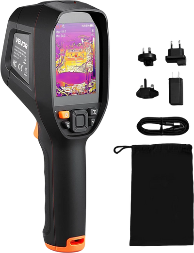 VEVOR Pro Thermal Imaging Camera, Upgraded 512 x 384 TISR Super Resolution, 3.45