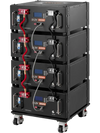 VEVOR 48V 100Ah LiFePO4 Lithium Battery, Built-in 100A BMS, 51.2V Server Rack LiFePO4 Battery with Bluetooth & Display, 5120Wh Capacity, 6000 Cycles, for Solar Energy Storage Home Backup Power, 4 Pack