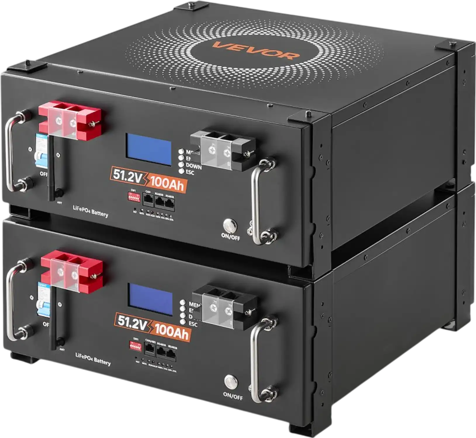 Vevor Server Rack Battery 48V 100Ah LiFePO4 Lithium Battery 2 Pack New