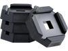 VEVOR RV Leveling Pads, 4-Pack Rubber Trailer Jack Pads, Each with 5000 lbs Capacity, Jack Stabilizer Pad with Large Surface Area, Suitable for 5.5" Square Jack Feet, 5th Wheels Class A/C Motorhomes