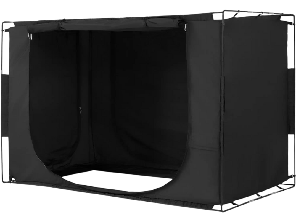 VEVOR Bed Tent, Pongee Fabric, 3 Doors Breathable Dream Tent with 0.37 in Fiber Poles on Bed Privacy, Full Size 70% Blackout Sleeping Bed Canopy, Fit for Kids Playhouse and Adults Sleeping Tent